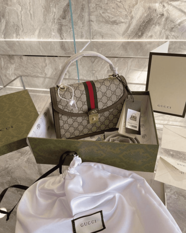 First Copy Replica Gucci Ophidia Web Top Handle Bag