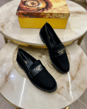 First-Copy-Replica-Prada-Suede-Loafers-Mens-Shoes