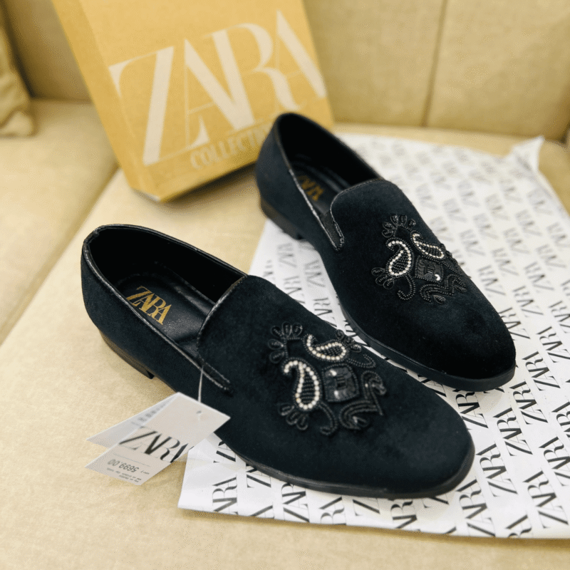 Zara Zardozi Peshawari Loafers - First Copy