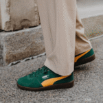 Puma Palermo - Green Mustard Yellow First Copy