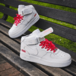 Nike Air Force 1 Mid Supreme White First Copy Replica Shoes