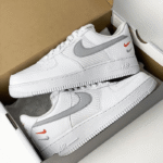 Nike Air Force 1 White Double Swoosh First Copy Replica Shoes