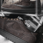 Nike Air Jordan 1 Low X Travis Scott Velvet Brown First Copy Replica Shoes