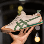 Onitsuka Tiger Mexico 66 Beige Grass Green First Copy Replica Shoes