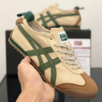 Onitsuka Tiger Mexico 66 Beige Grass Green First Copy Replica Shoes