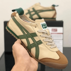 Onitsuka Tiger Mexico 66 Beige Grass Green First Copy Replica Shoes