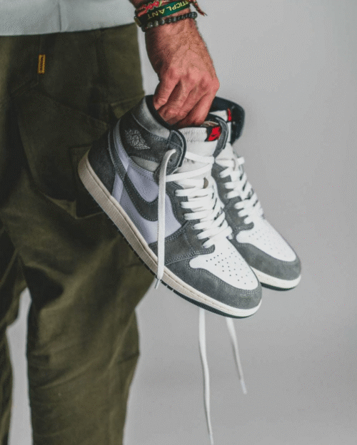 Shop Nike Air Jordan 1 High Washed Black Online - First Copy