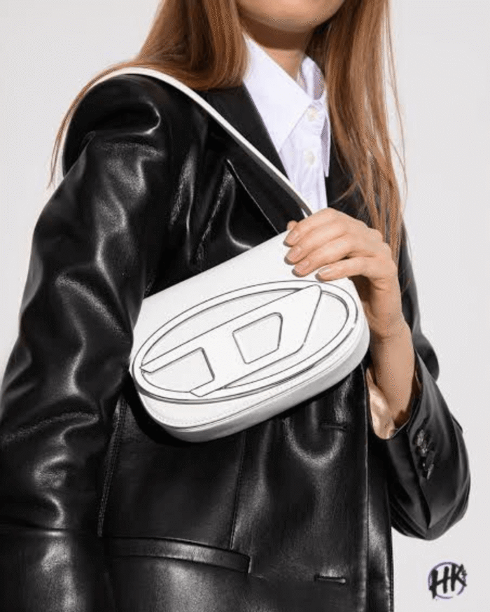 Shop First Copy Diese-l Metallic Chrome Shoulder Bag Online