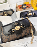 LATEST COAC-H BRIE HIGH END QUALITY SHOULDER CROSSBODY AND BAGUETTE BAG IN SIGNATURE CANVAS - First Copy Replica