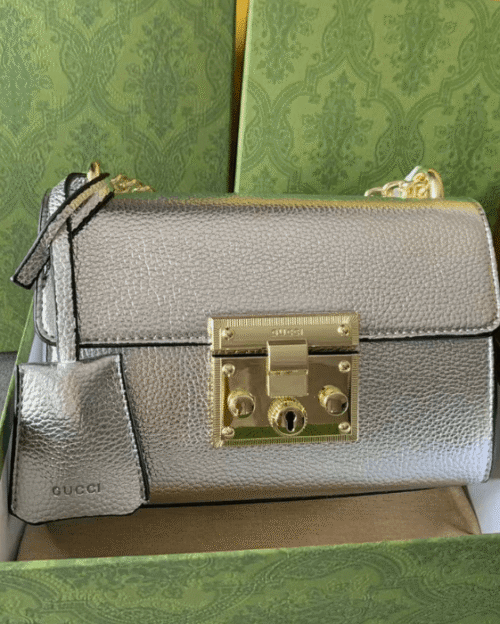 Shop First Copy Gucc-i GG Ophidia Padlock Flap Shoulder Bag
