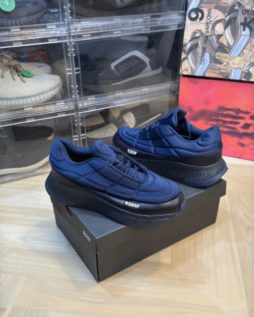 Shop Hugo Boss Blue Trainer Shoes - 7A First Copy Shoes