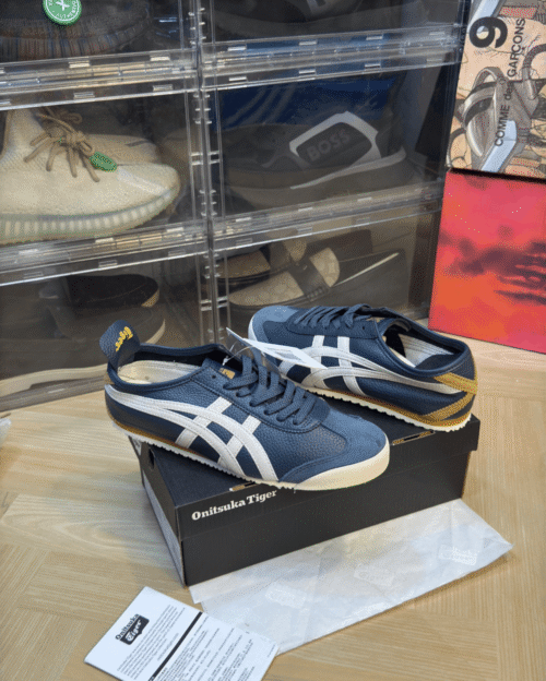 Onitsuka Tiger Navy Orange for Men & Women - 7A First Copy
