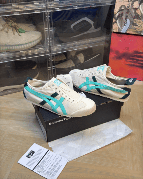 Shop Men's Onitsuka Tiger Slip On Sea Green | 7A First Copy