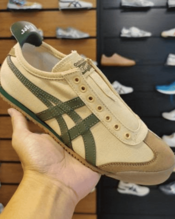 Onitsuka Tiger Mexico 66 Slip On Grass Green Shoes - First Copy