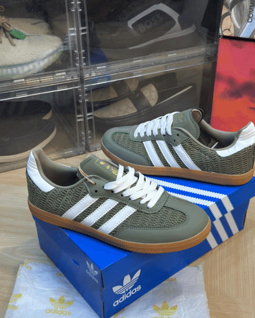 Adidas Samba Knit Orbin Green Sneakers Shoes - 7A First Copy Shoes