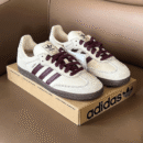 Adidas Samba Wonder White Maroon Shoes - First Copy Replica Shoes