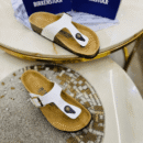 First Copy Birkenstock Gizeh White Sandals