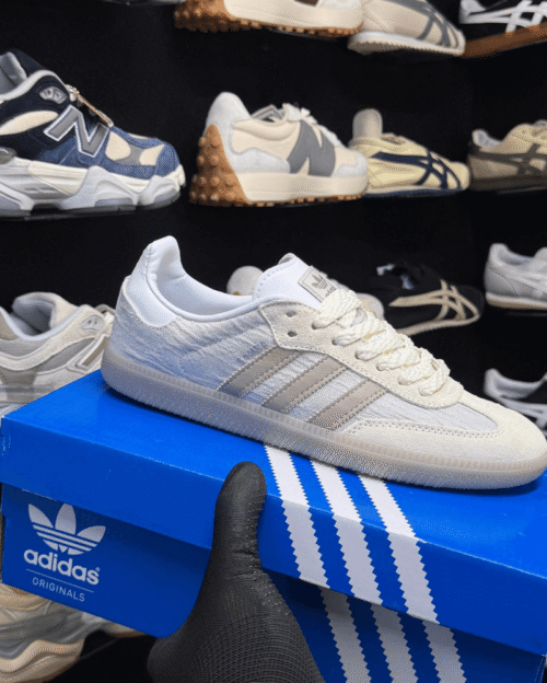 Men And Women Adidas Samba OG White Creme Sneakers Shoes - 7A First Copy