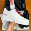 Nike Air Force 1 Low Supreme White Sneakers Shoes - 7A First Copy