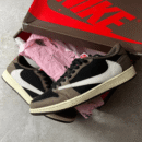 Nike Air Jordan Retro 1 Low Travis Scott X Dark Mocha Shoes - 7A First Copy