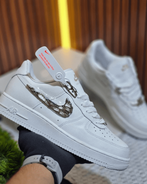 Nike Airforce 1 Metal Steel Sneakers Shoes - 7A First Copy