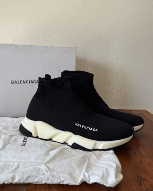 Balenciaga Men's Speed Trainers | Lightweight Knit Sneakers - First Copy