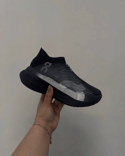 On Cloudboom Strike LS Black Grey Shoes - First Copy