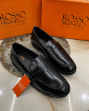 Rosso Brunello Men's Leather Moccasins - First Copy