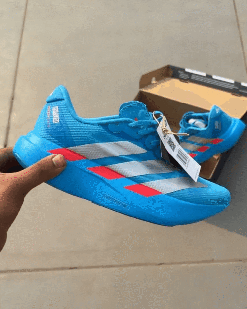Shop Adizero Evo SL Solar Blue Adidas Shoes - First Copy