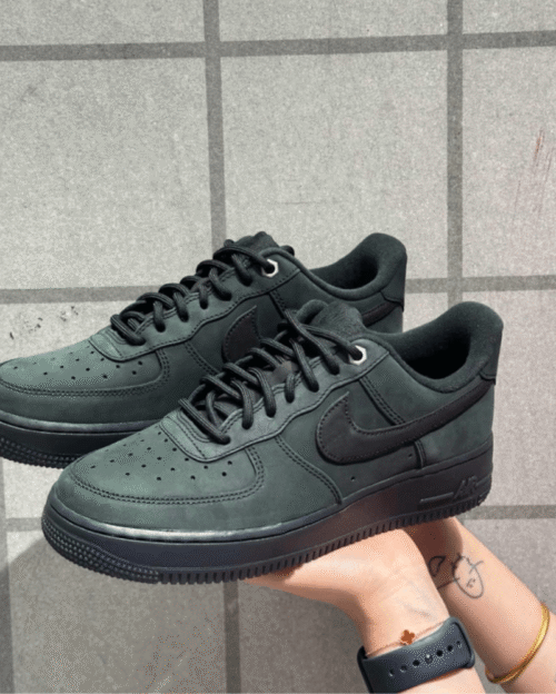 Air Force 1 07 WB Triple Black Nubuck Nike Shoe - First Copy