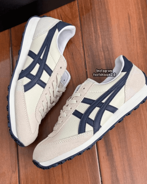 Shop Edr 78 Cream Navy Onitsuka Tiger Shoes - 7A First Copy