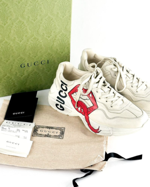 Rhyton Gucci Leather Sneakers for Men & Women - First Copy
