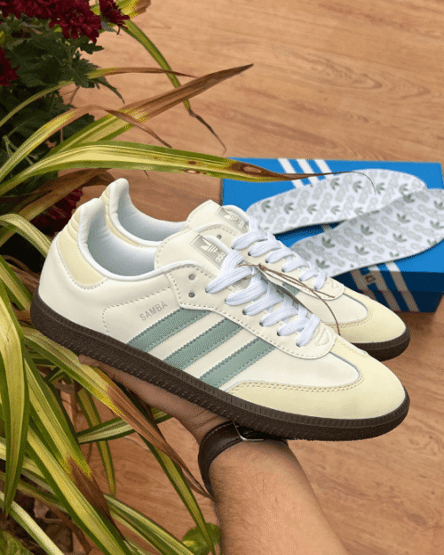 Shop Adidas Samba Hazy Green Sneakers Online - First Copy