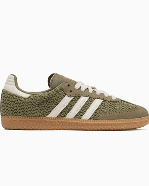 Shop Adidas Samba Knit Orbit Green First Copy Sneakers