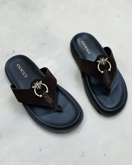 Shop Men's Comfort Sole Gucci Slides Online - First Copy