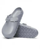 Shop Birkenstock Gray Boston EVA Clogs Online - First Copy