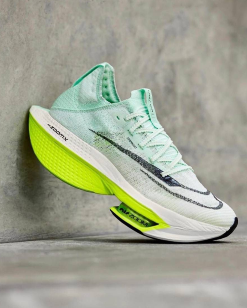 Shop Zoom Alphafly 2 Colourway Green Nike Shoes | First Copy